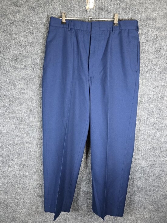 Tennessee Apparel Corp Other - Defense Logistics Agency Dress Pants Mens 33R Uniform Trousers Polyester Wool